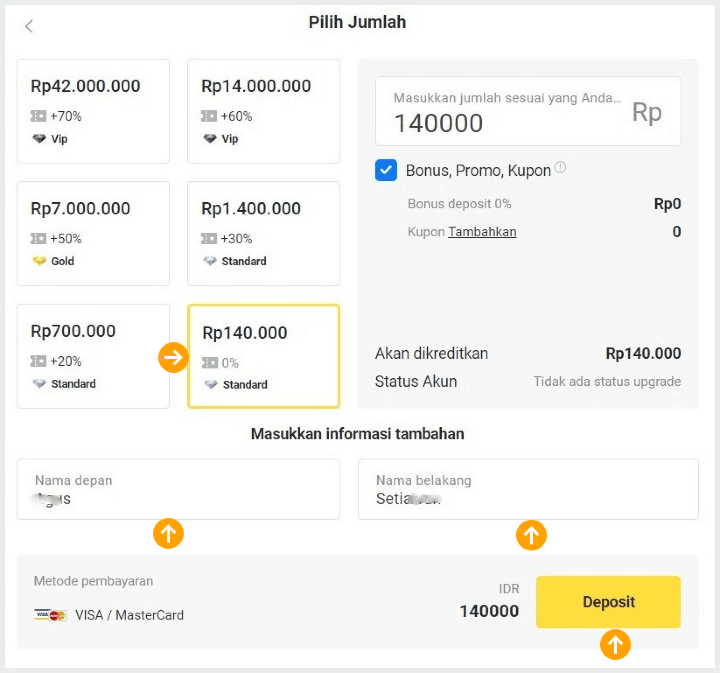 Cara Deposit Akun Binomo Lewat Jenius