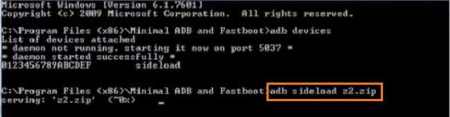 Flash ASUS Zen 2 Via ADB