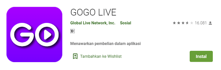 Gogo Live Bebas Streaming APK China