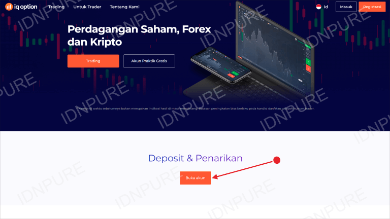 Registrasi Akun IQ Option Indonesia